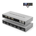 KVM Switch Dual Monitor DisplayPort 4K 60Hz with USB 2.0 Hub and Audio Output P7902