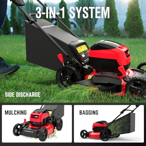 40V 17" Cordless Electric Lawn Mower with 4.0Ah Battery & Charger V89348