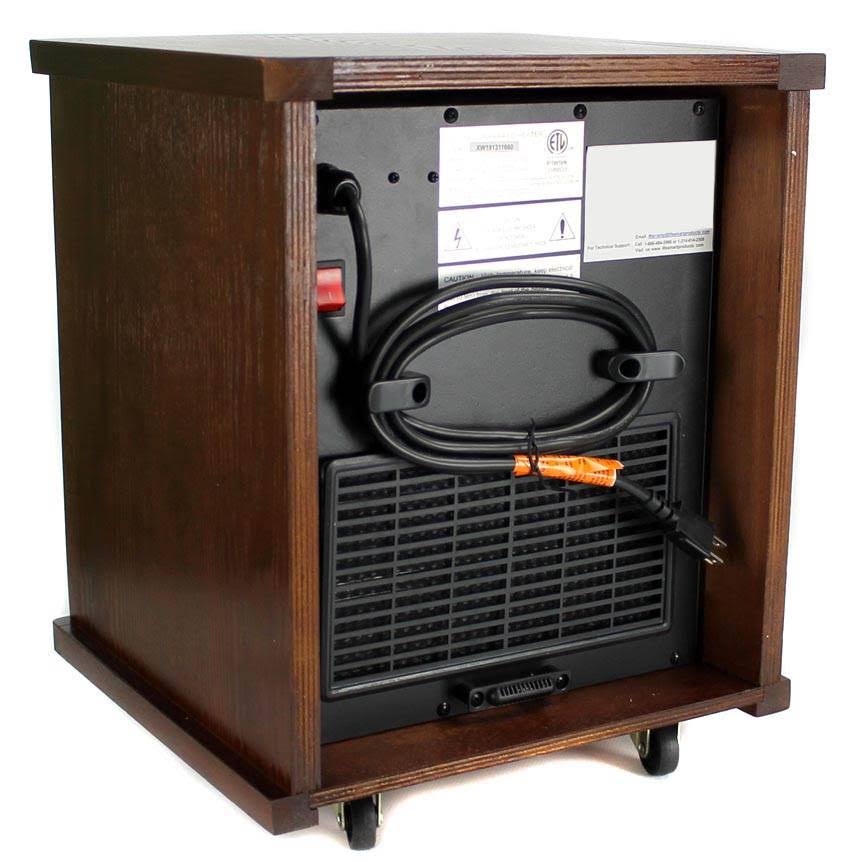 6 Element 1,500-Watt Portable Electric Infrared Cabinet Heater C2829