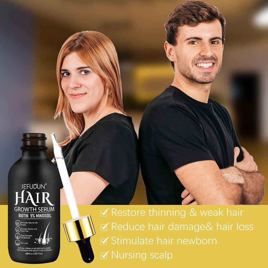 2Pack 5% Minoxidil Hair Growth Serum H9350