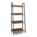 Dark Grey 4-Tier Ladder Shelf W7629
