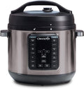 8-Quart Programmable Slow Cooker and Pressure Cooker, Black Stainless D476