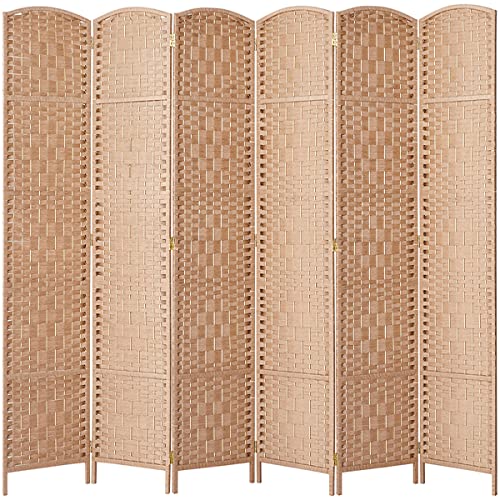 Light Beige 8 Panel Room Divider T84754