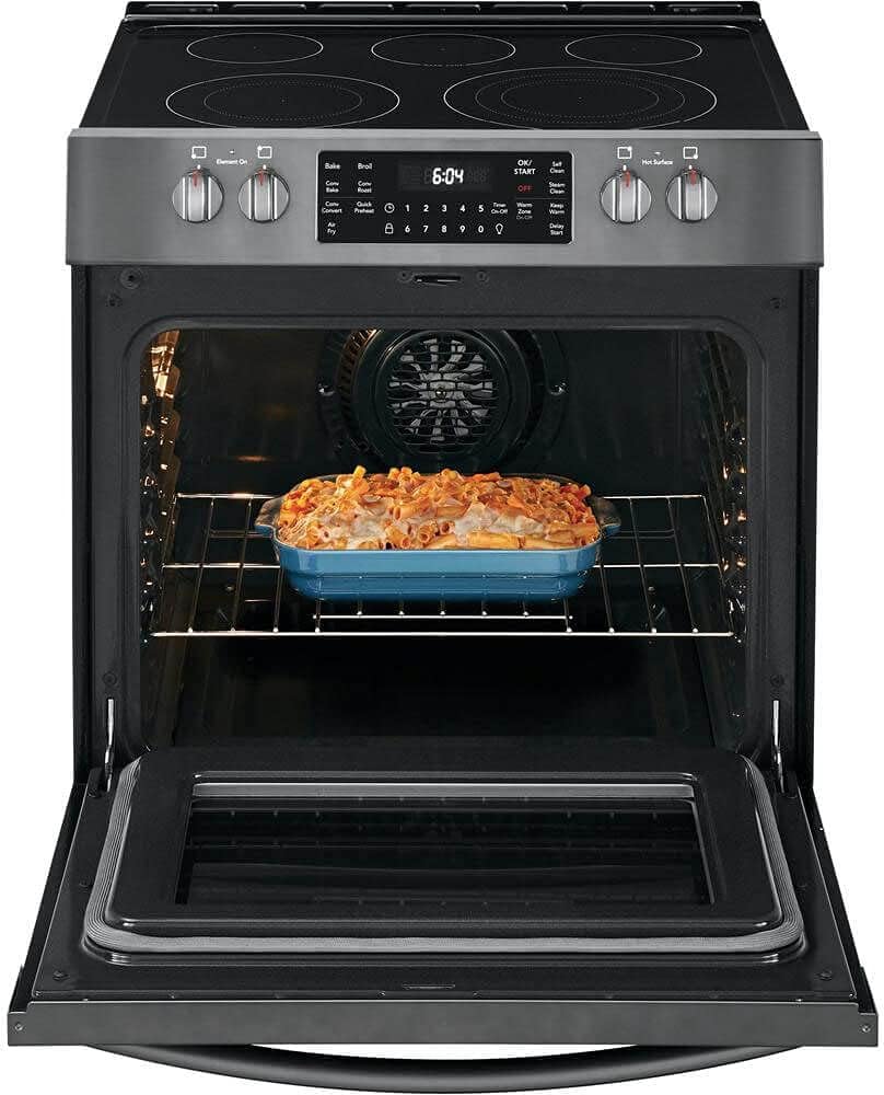 30" Electric Range with 5 Elements in Black Stainless Steel F595556