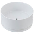 White Ceramic 7 Inch Plant Pot with Drainage Hole and Removable Tray L281