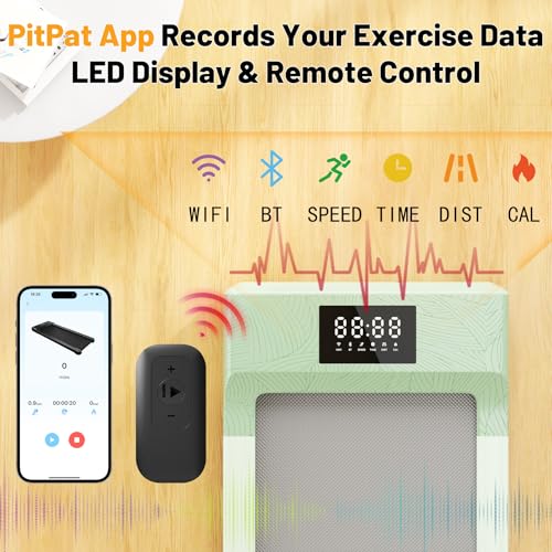 Walking Pad Treadmill with Remote Control LED Display H412