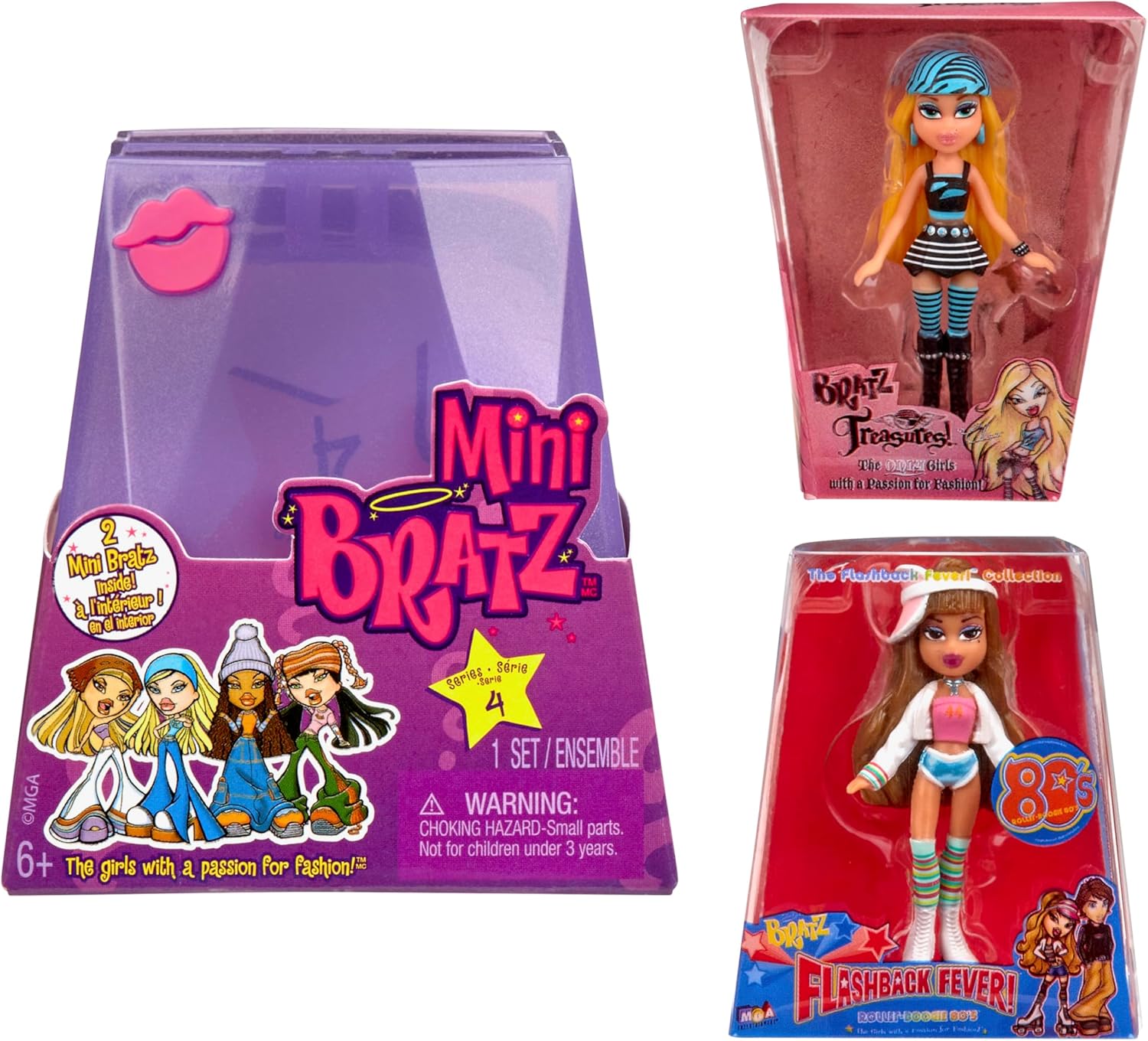 Mini Series 4 Collectible Figures, 2 Mini Dolls per Blind Pack H7277