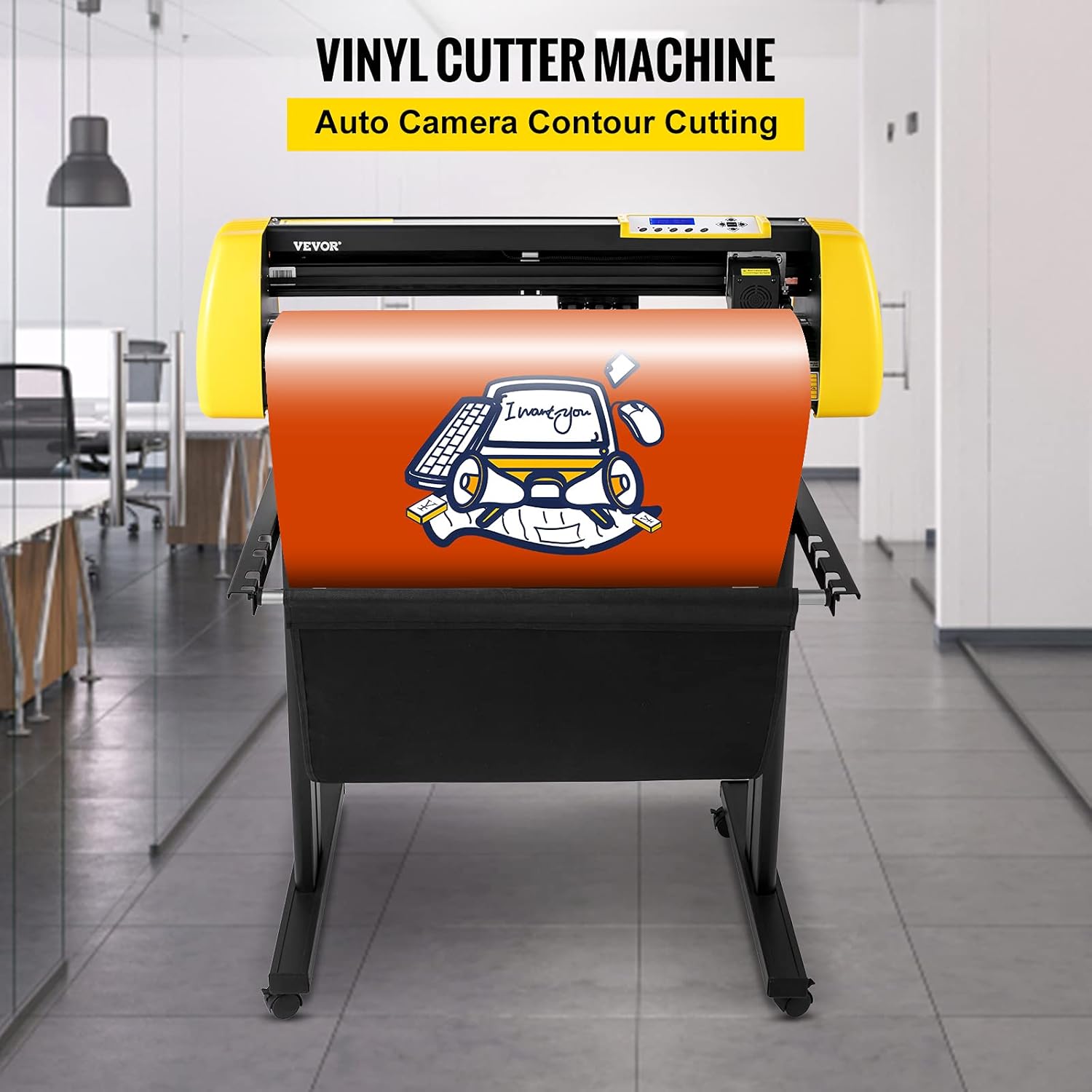 28 in Vinyl Cutter Machine with Stand D38222