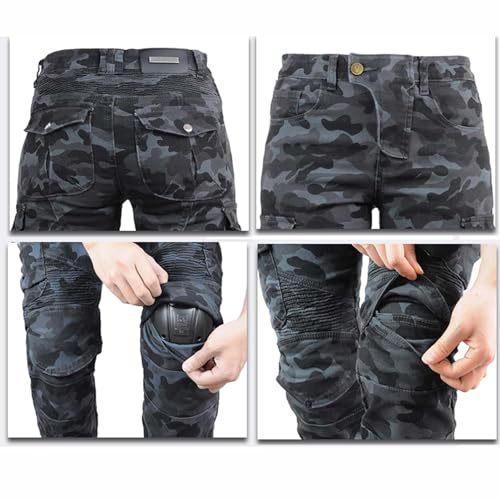 Women's Motorcycle Riding Pants with CE Armored K42854