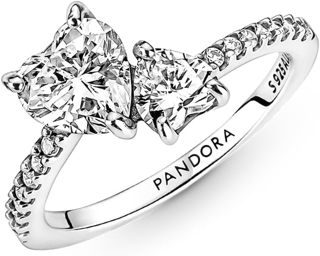 Sterling Silver Ring with Clear Cubic Zirconia Size 7.5 L763097