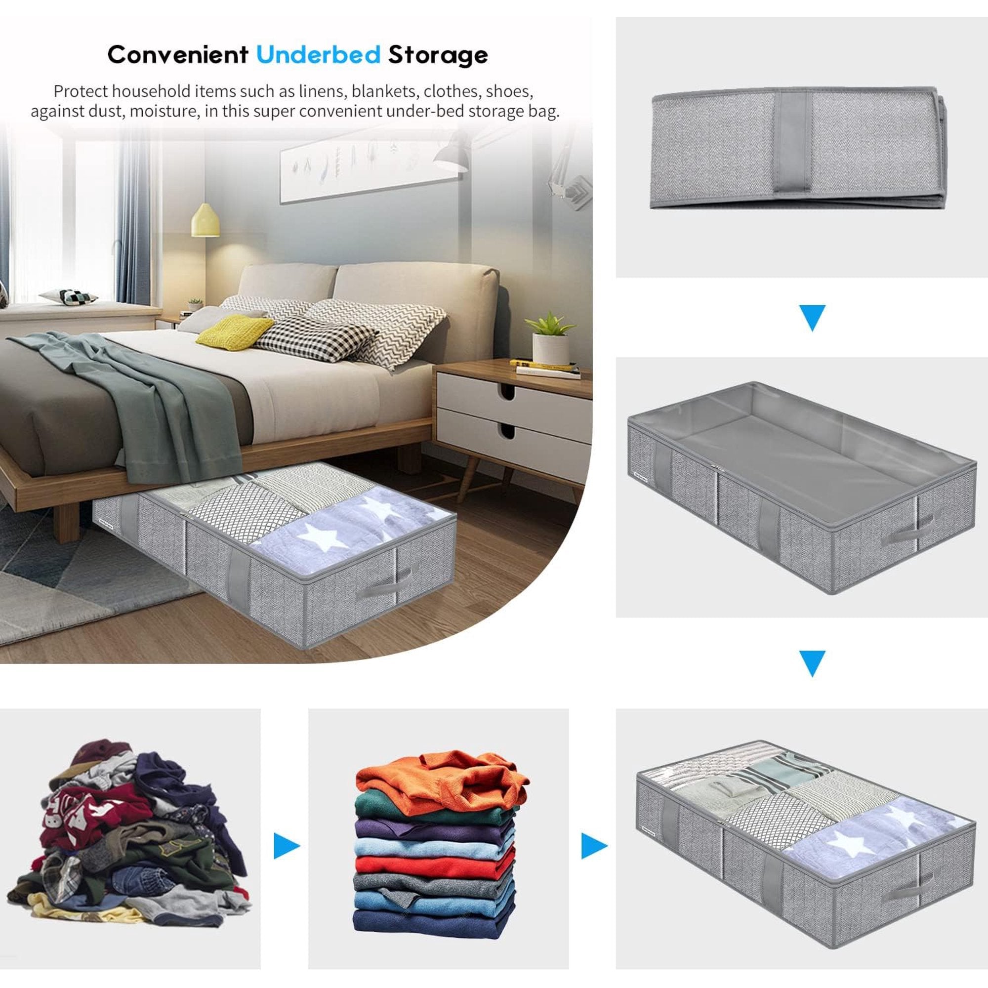 Breathable Zippered Storage Bag with Clear Window L744