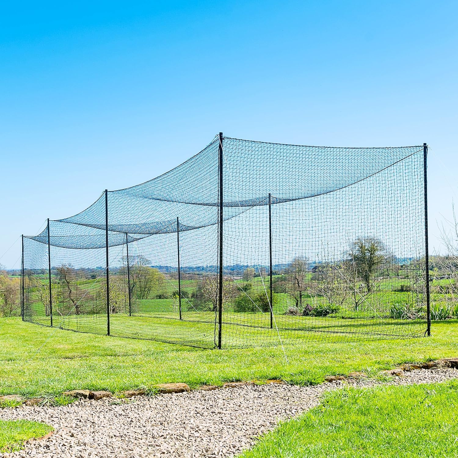 20’ 35’ 55’ 70’ Baseball Batting Cage with Steel Poles O701