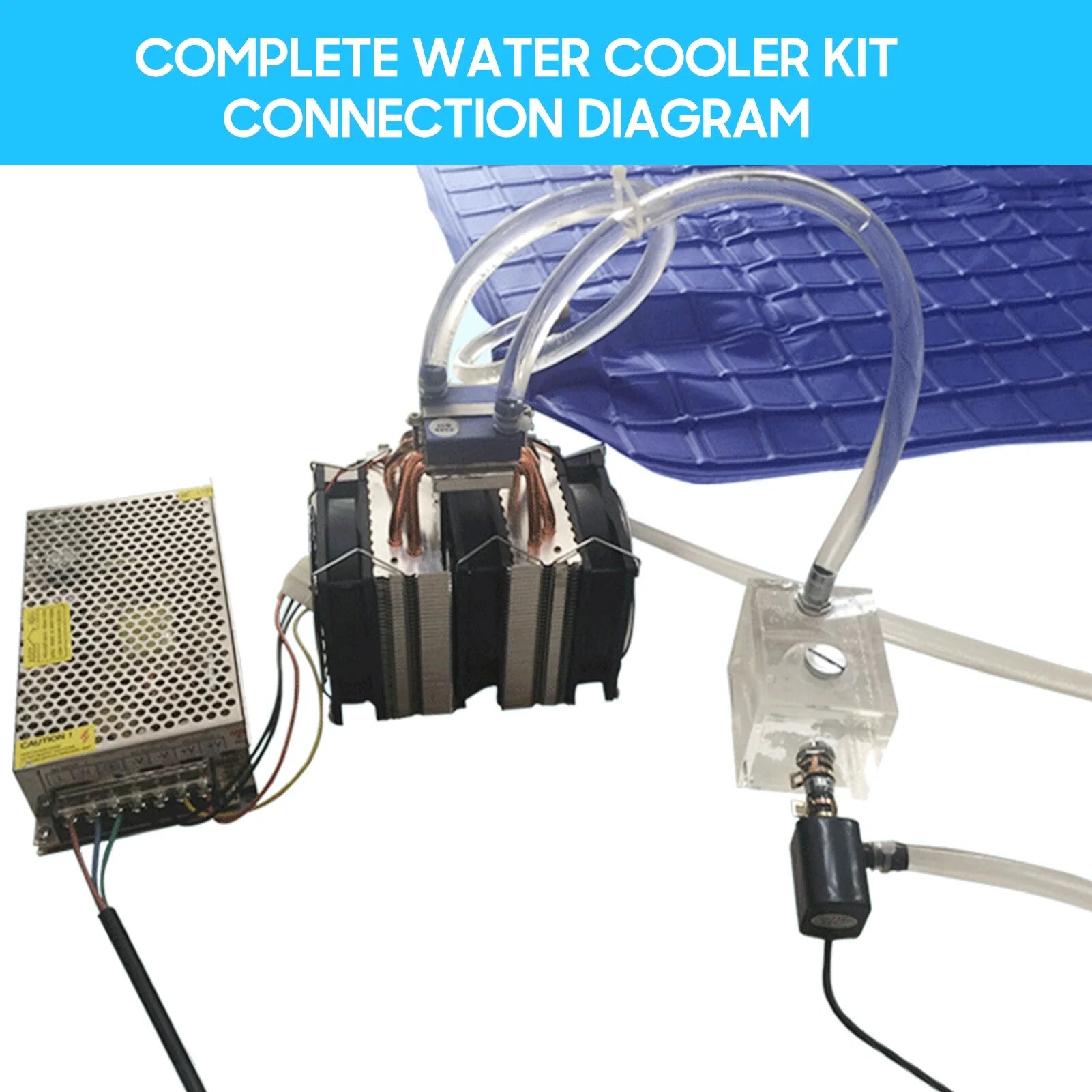 180W Semiconductor Refrigeration Fish Tank Chiller with 6pcs Copper Pipe G99204