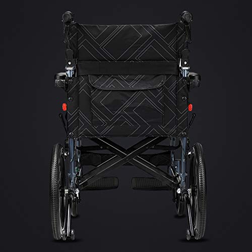 18" Seat 26lbs Magnesium Alloy Self-Propelled Transport Wheelchair X928944