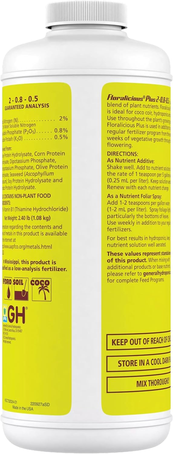 2-0.8-0.5 Plant Food, 1 qt. L35187