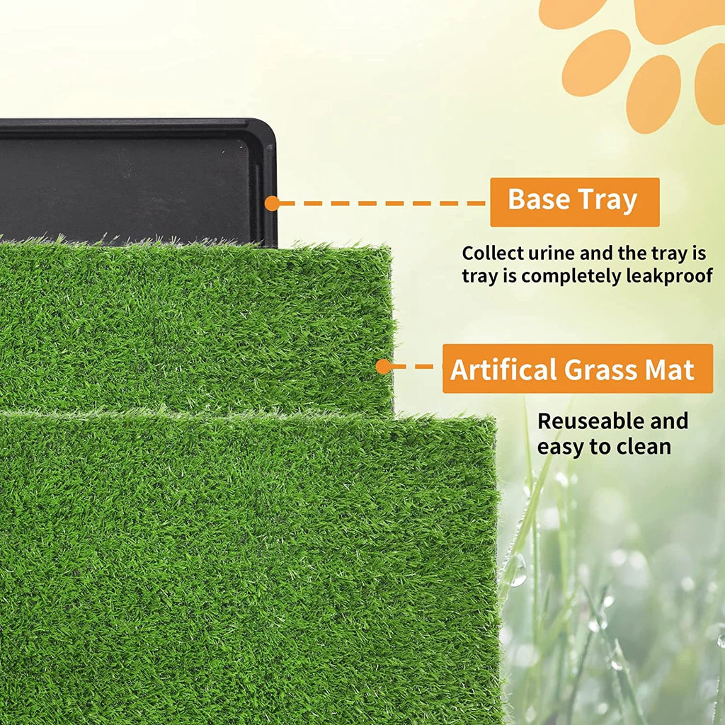 2-Pack Replacement Artificial Grass Pad with Drainage Holes X42104