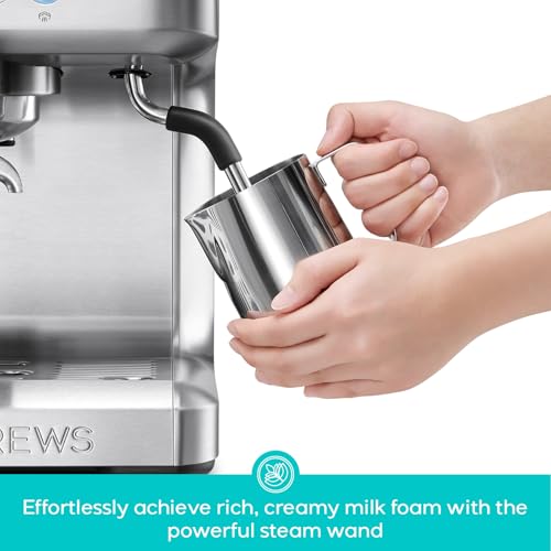 Espresso Machine with LCD Display and Milk Frother P69121