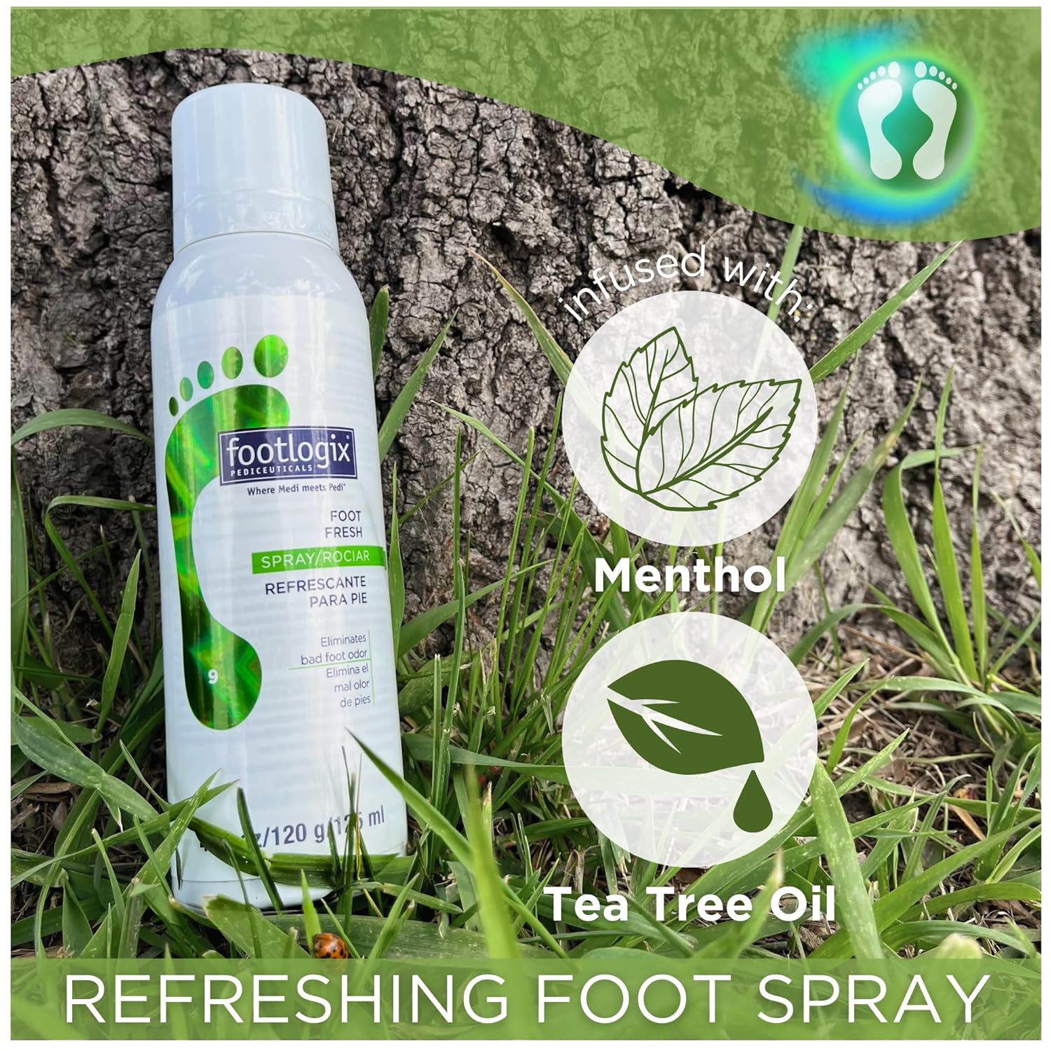 4.23 Fl Oz Foot Deodorant Spray E109