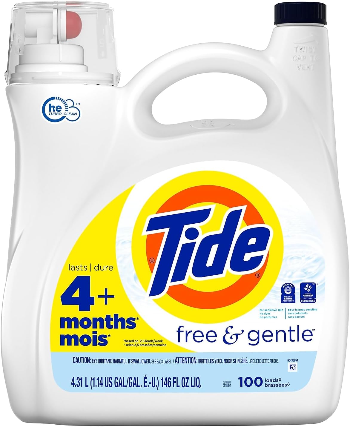 Liquid Laundry Detergent, 107 loads 154 fl oz J2791