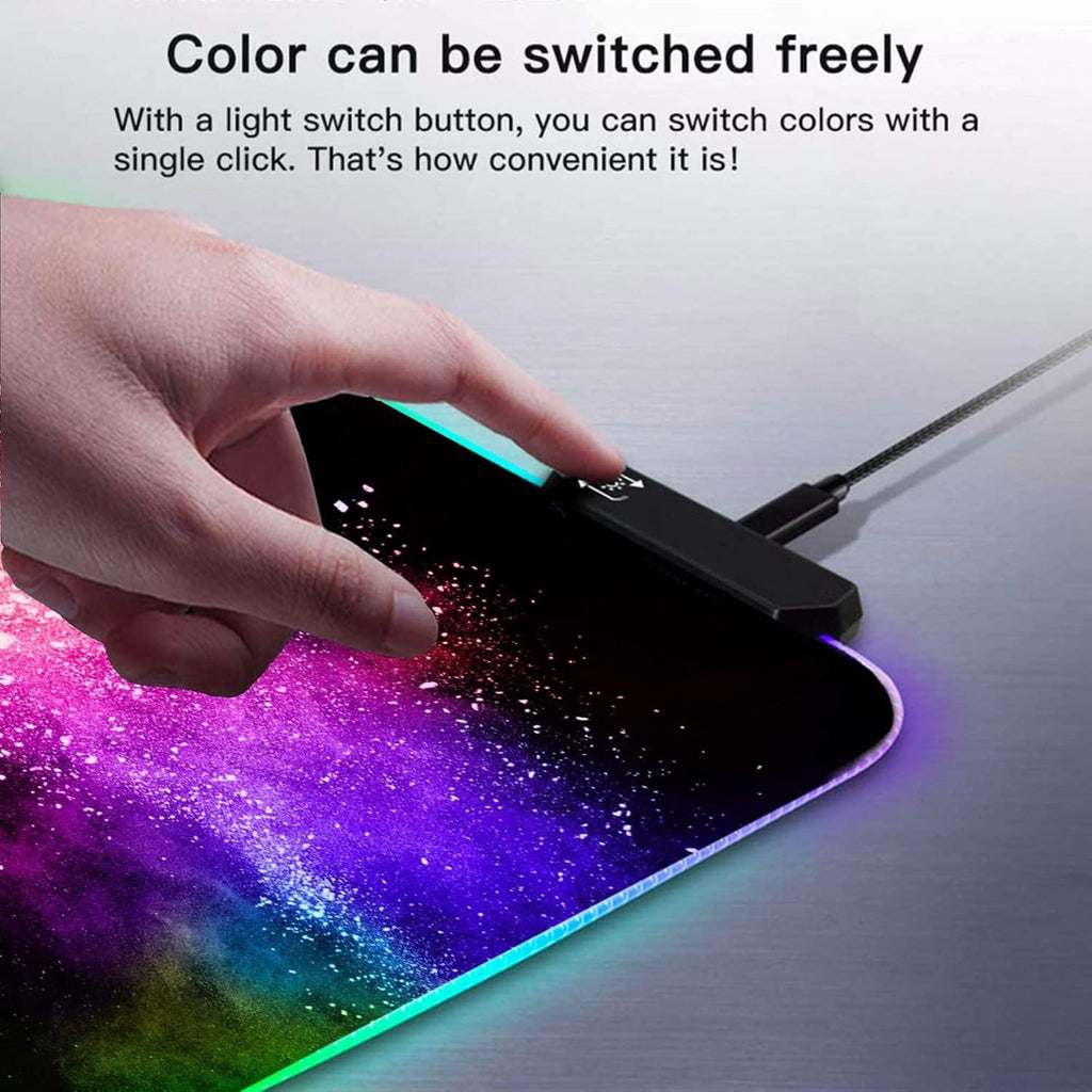 Pink Mountain Forest Landscape Gaming RGB Mouse Pad 500X1200MM P718