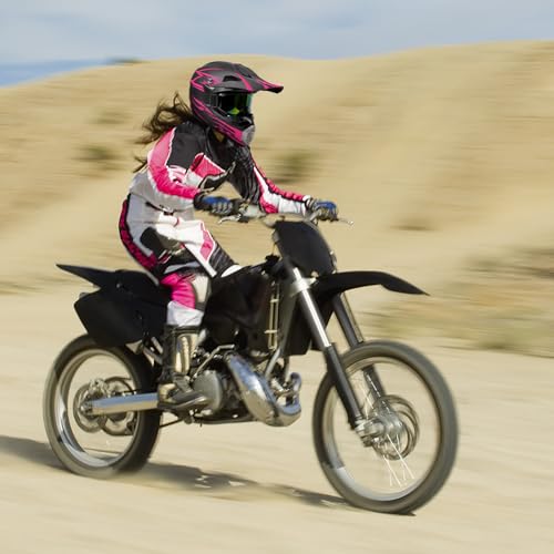 DOT Approved Full Face Motocross Helmet 4-Piece Set with Gloves Goggles Face Shield W837401