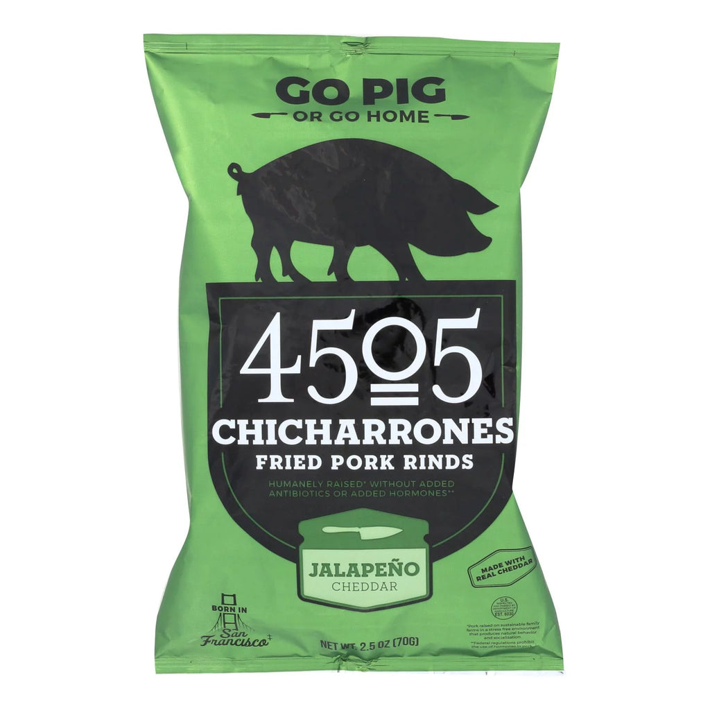 Jalapeno Cheddar Pork Rinds Chicharones Case Of 12 2.5 Oz D191992