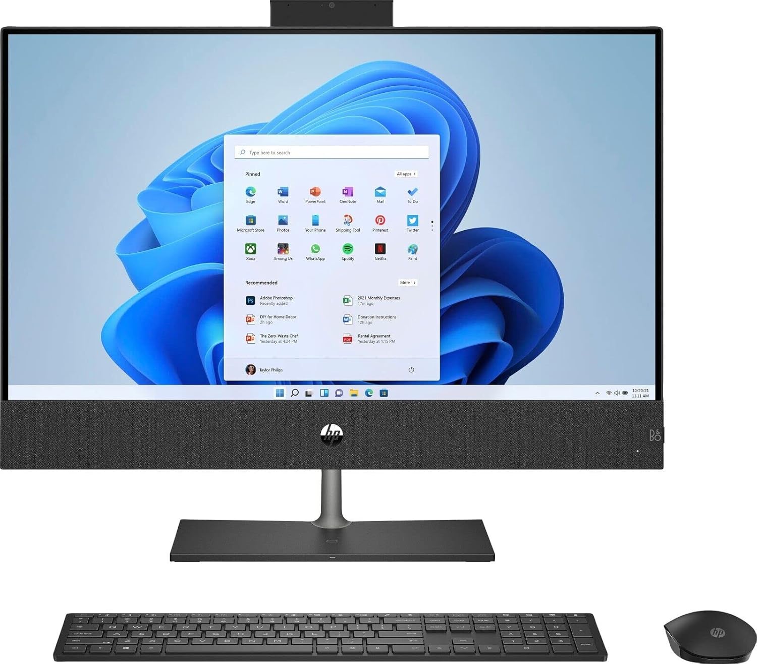 27" Full HD Touchscreen All-in-One Desktop Computer with 12th Gen Intel Core i7-12700T Processor, 16GB DDR4 RAM, 8TB NVMe SSD, Intel UHD Graphics 770, Windows 11 Home D658601