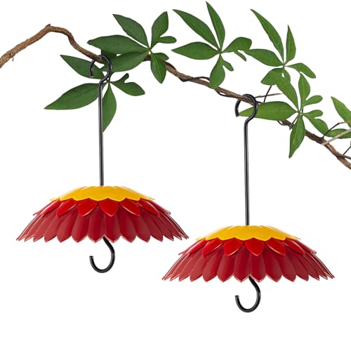 Red Hanging 8 inch Bird Feeder Dome Cover M876