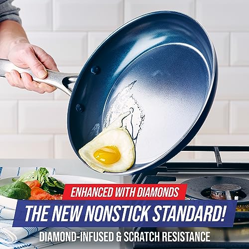 Blue Diamond 9.5" and 11" Nonstick Ceramic Frying Pan Skillet Set P916
