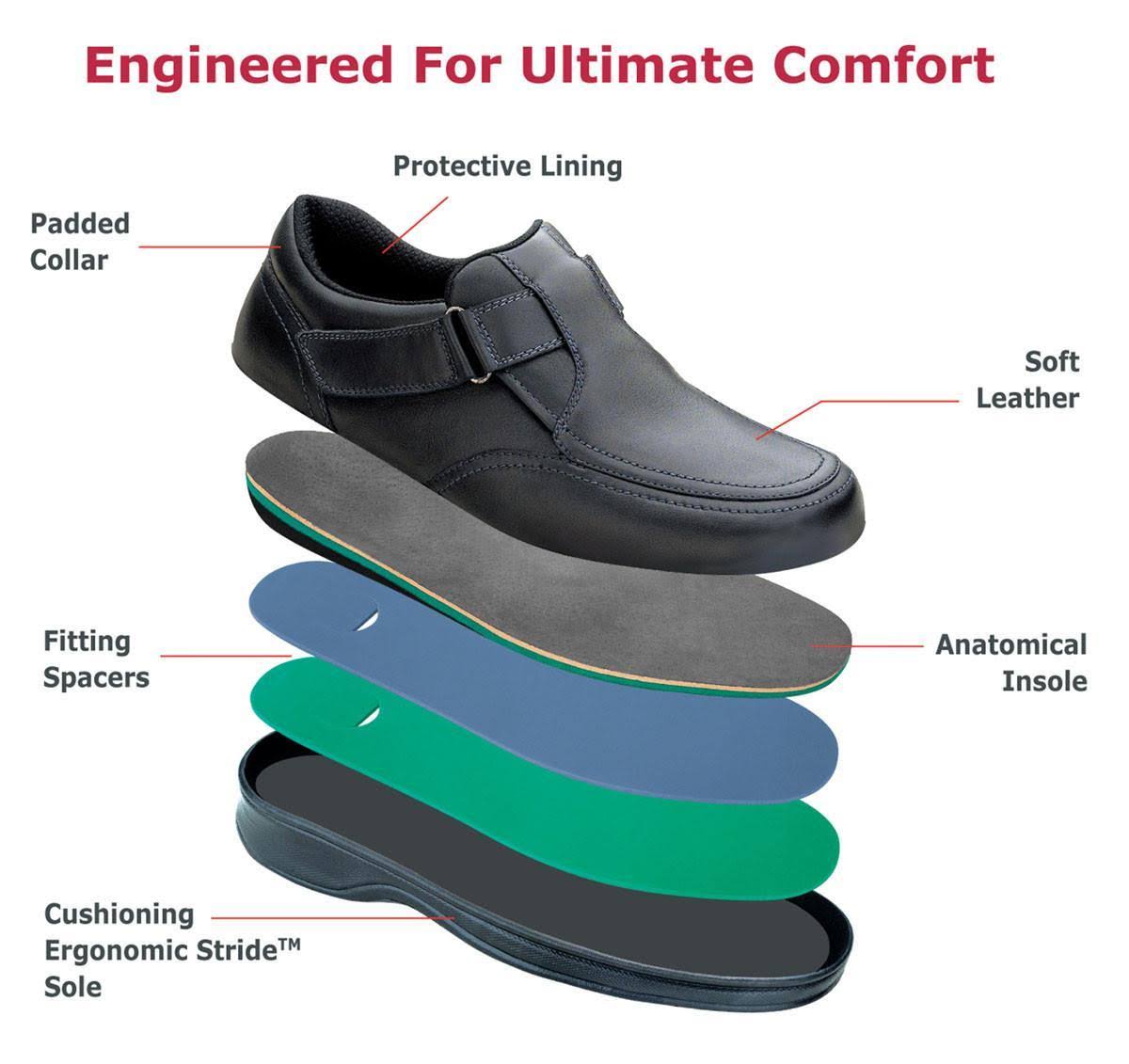 Black Leather Men's Shoes Y72440