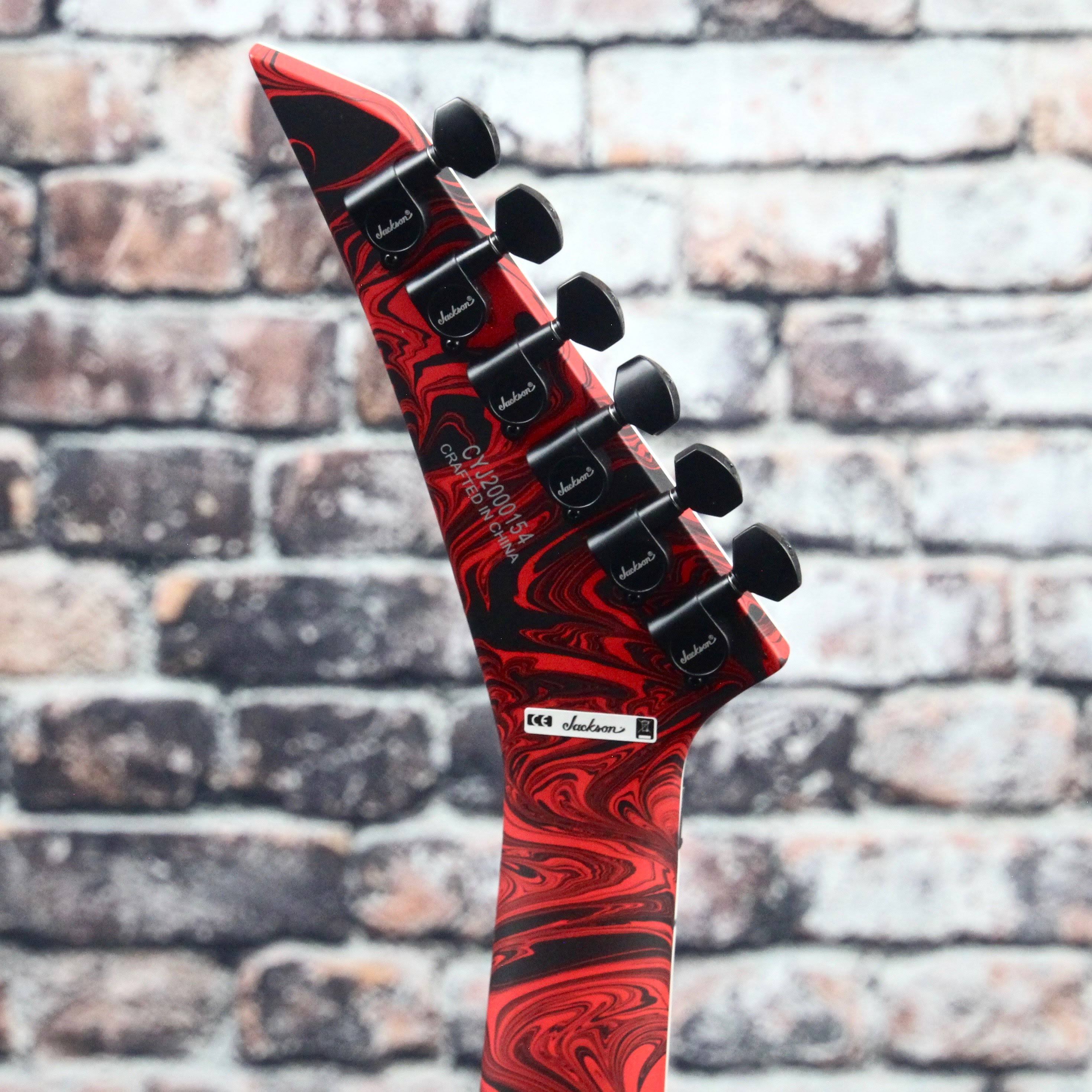 Satin Red Swirl Electric Guitar S6001