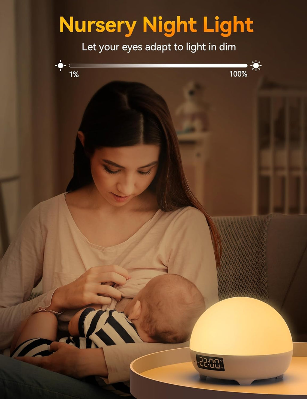 34 Soothing Sounds Sleep Sound Machine with Night Light D786639