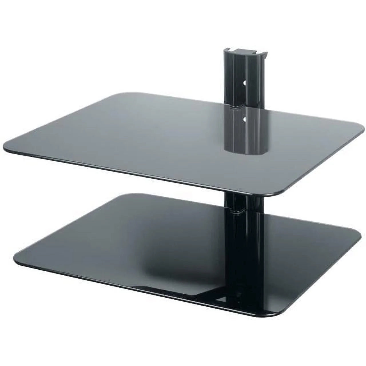 Black AV Wall Shelves 2 Shelves J206
