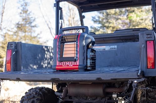 Portable Propane Radiant Heater 4,000-9,000 BTU Red Black M58882