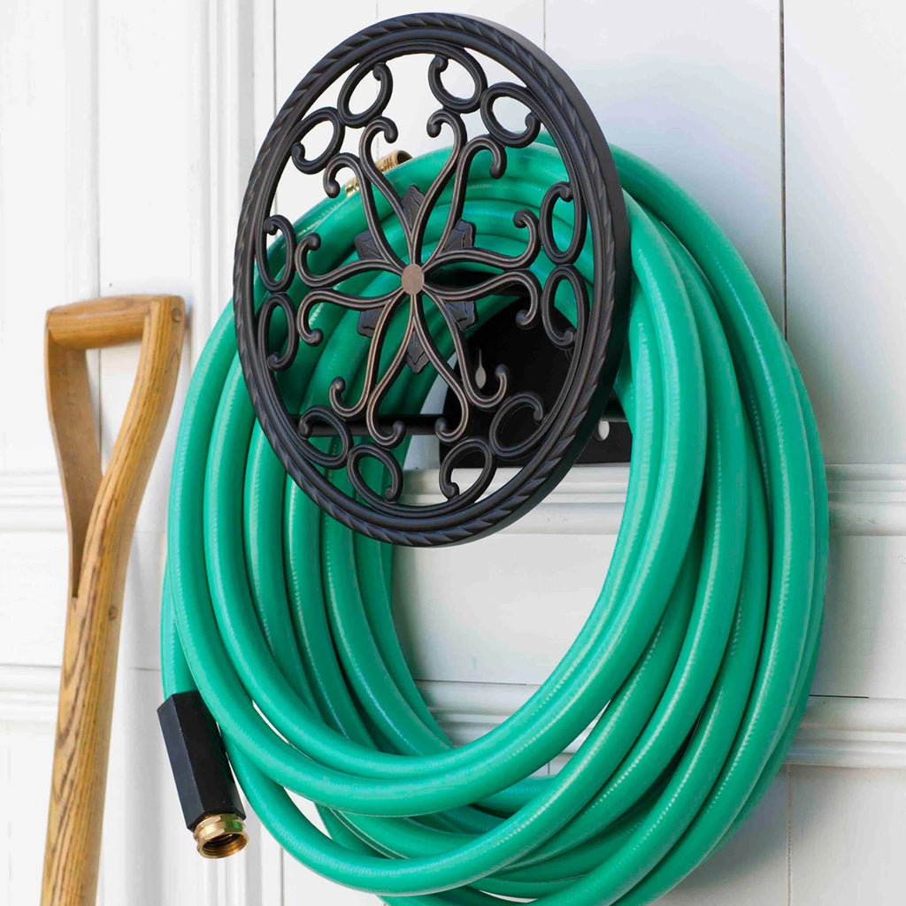 Aluminum Wall Mount Garden Hose Reel (2 Pack) F361178