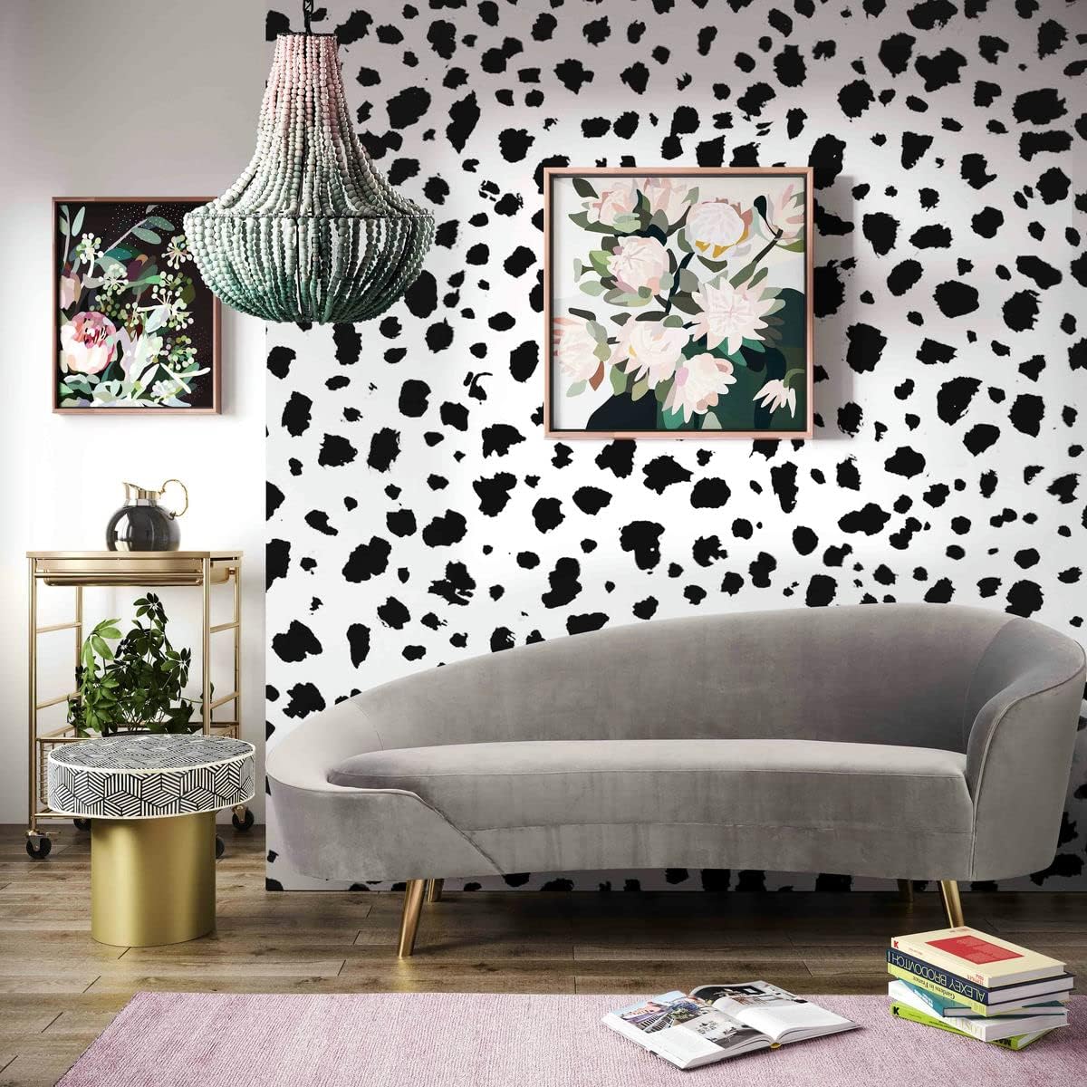 Gray Velvet Upholstered Sofa B3620