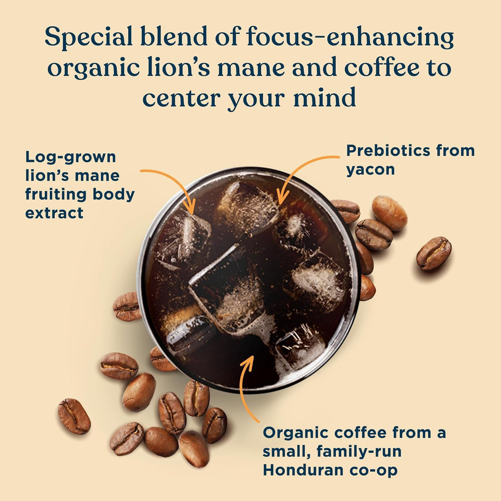 Organic Cold Brew Coffee Grounds Dark Roast Coarse Grounds 12 oz Bag I4450