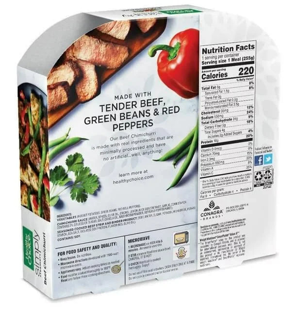 Beef Chimichurri Frozen Meal, 9 oz - Pack of 6 N680462
