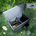 Grey Insulated Wooden Cat House with Acrylic Side Window P1175