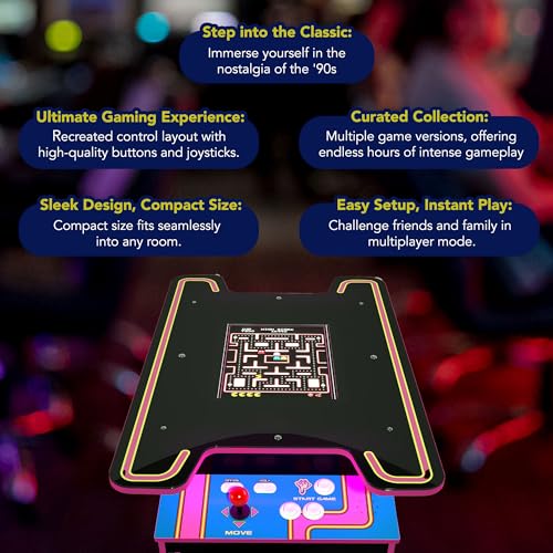 Black 17-Inch LCD Arcade Table with 12 Games I65337