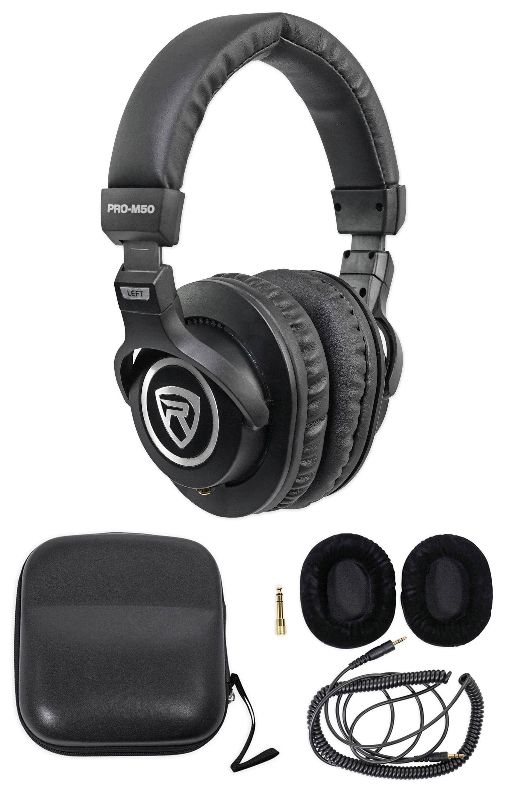 Pair Powered Studio Monitor Speakers and Studio Headphones V44701