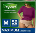 Tan M 56ct Incontinence Underwear B955017