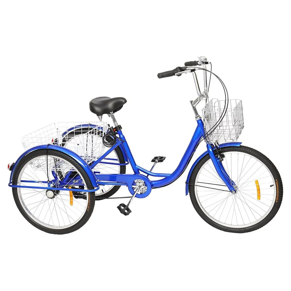 24" 3 Wheel 7 Speed Adult Tricycle P7599