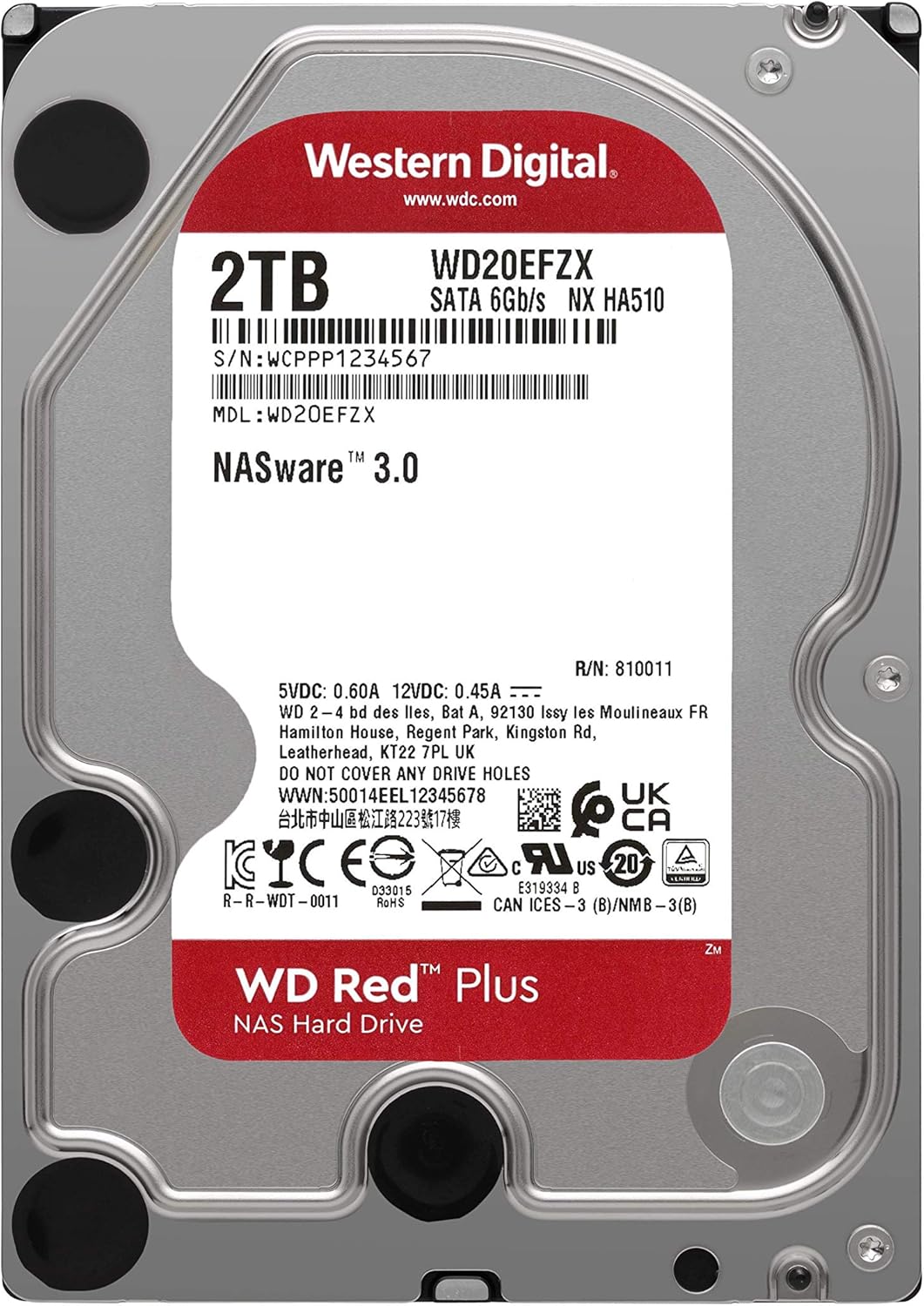 12TB NAS Internal Hard Drive HDD 7200 RPM SATA CMR 3.5 E69555