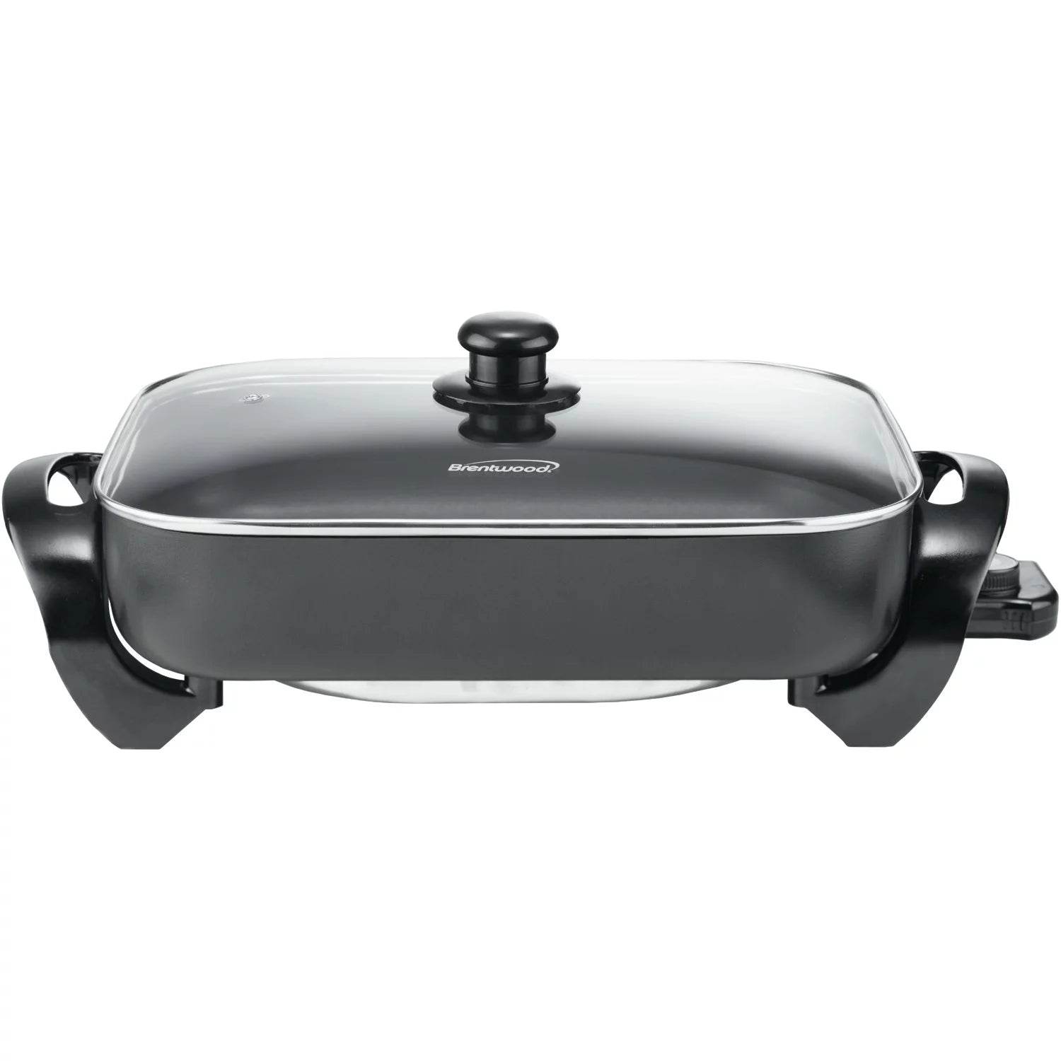 16" Non-Stick Electric Skillet with Glass Lid Black A275