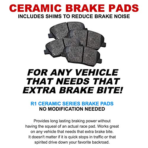Front Rear Ceramic Brake Pads and Rotors Kit X662876