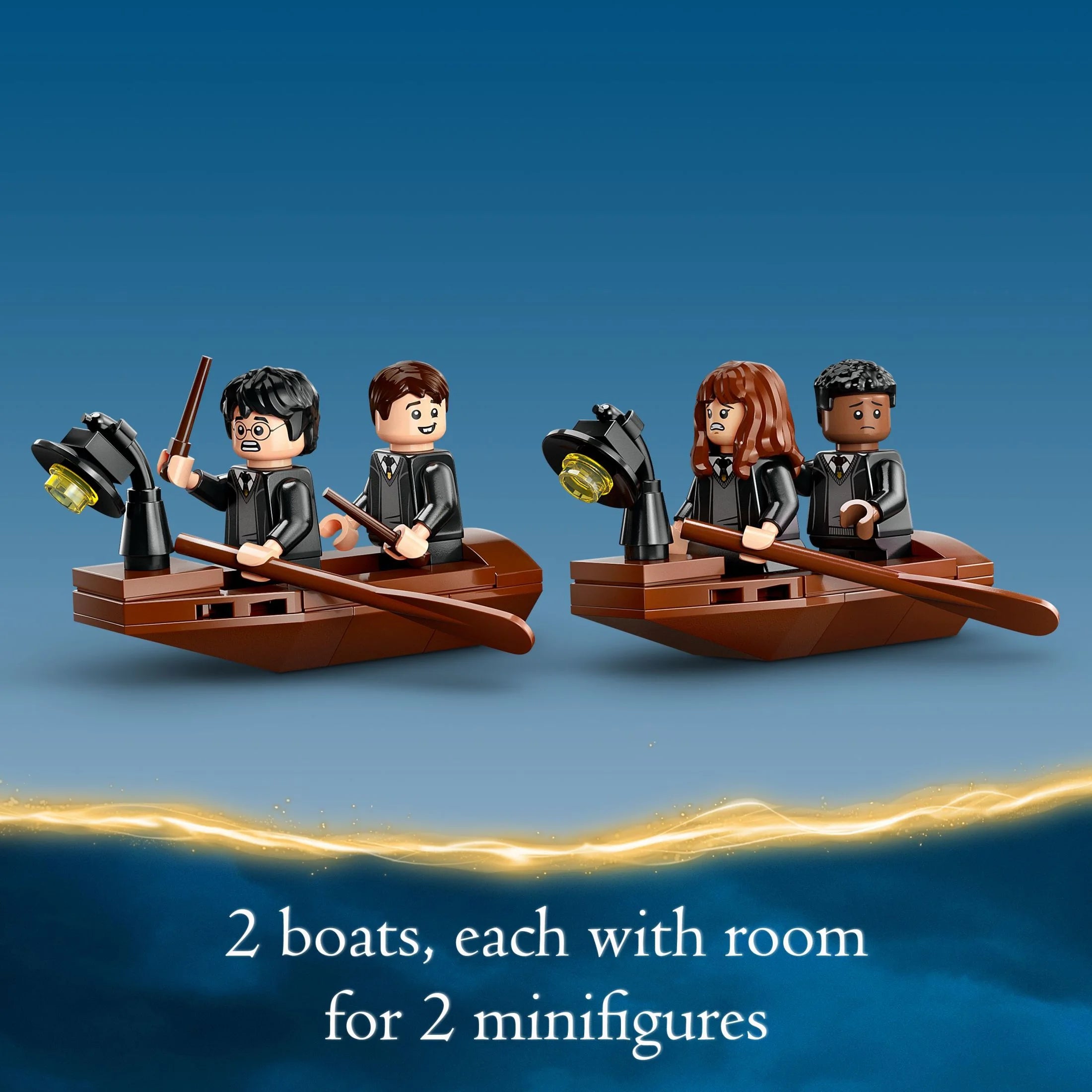 Hogwarts Castle Boathouse with 2 Buildable Boats and 5 Minifigures N6324