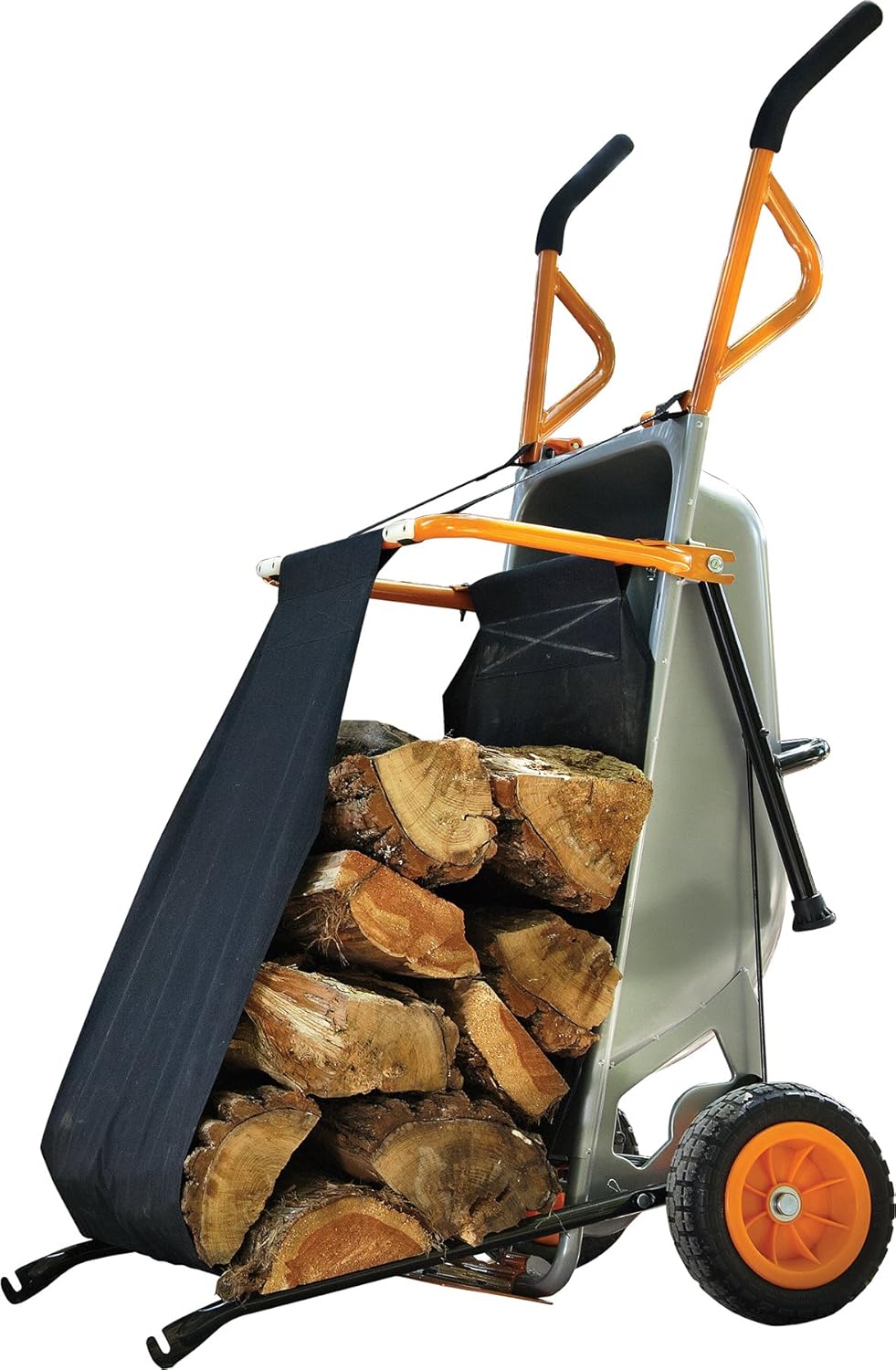 Orange 8-in-1 Wheelbarrow Yard Cart Dolly Firewood Carrier Q9768