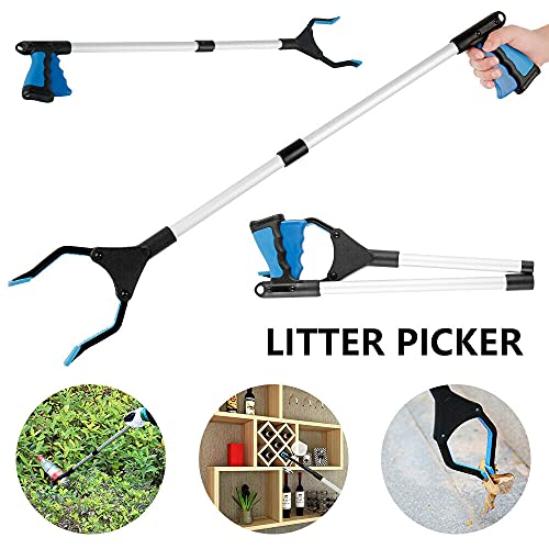 32" Foldable Green Grabber Reacher Tool E50797
