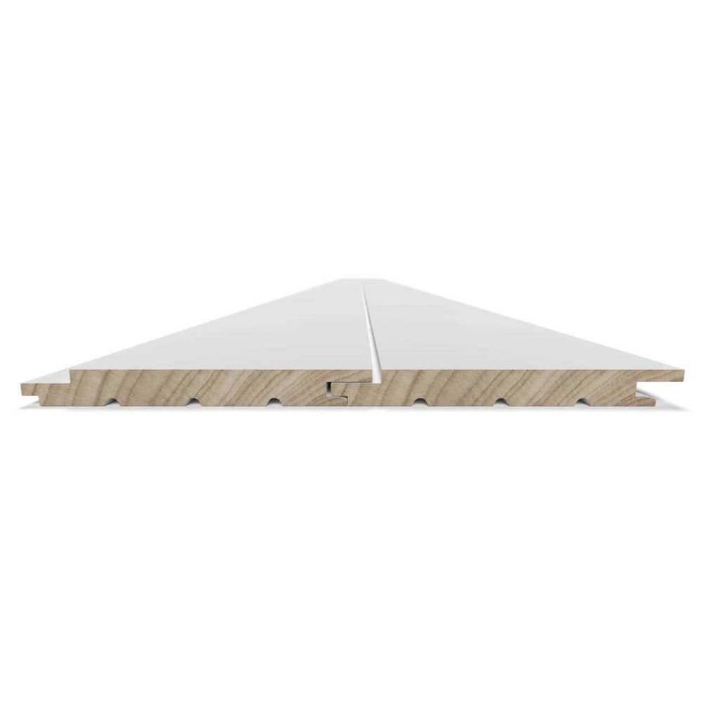 1 in. x 8 in. x 8 ft. Primed White Smooth Pine Shiplap Board N777
